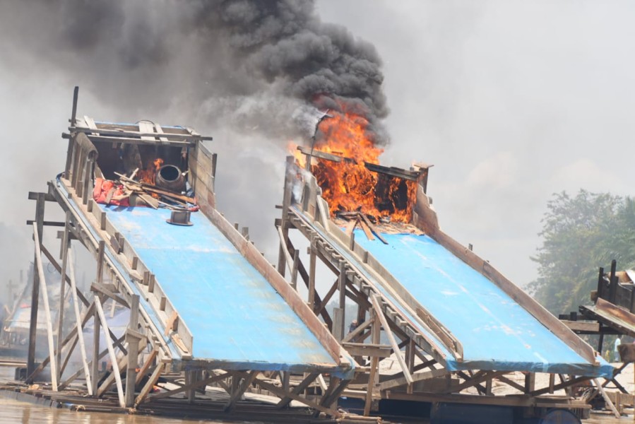 Sebanyak 64 Rakitnya Berhasil  di Musnahkan,  Bupati; Sindikat Tambang Illegal   Harus di Tumpas