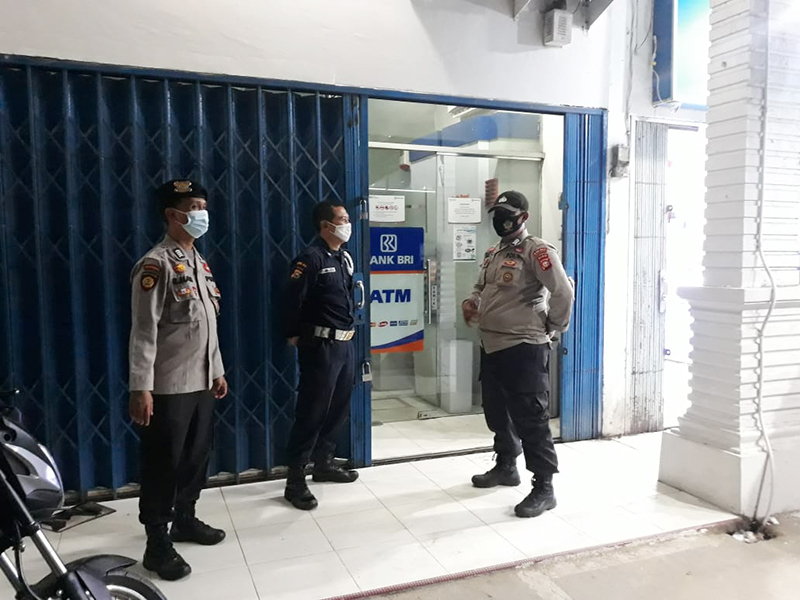 Rutin Laksanakan KRYD, Polsek Pangkalan Kuras Patroli di Pusat Vital