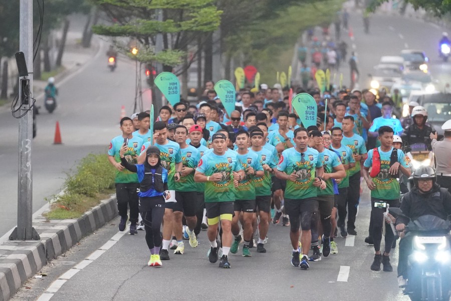 Fun Run Bhayangkara Warnai Pekanbaru, Kampanyekan Hidup Sehat dan Cinta Lingkungan