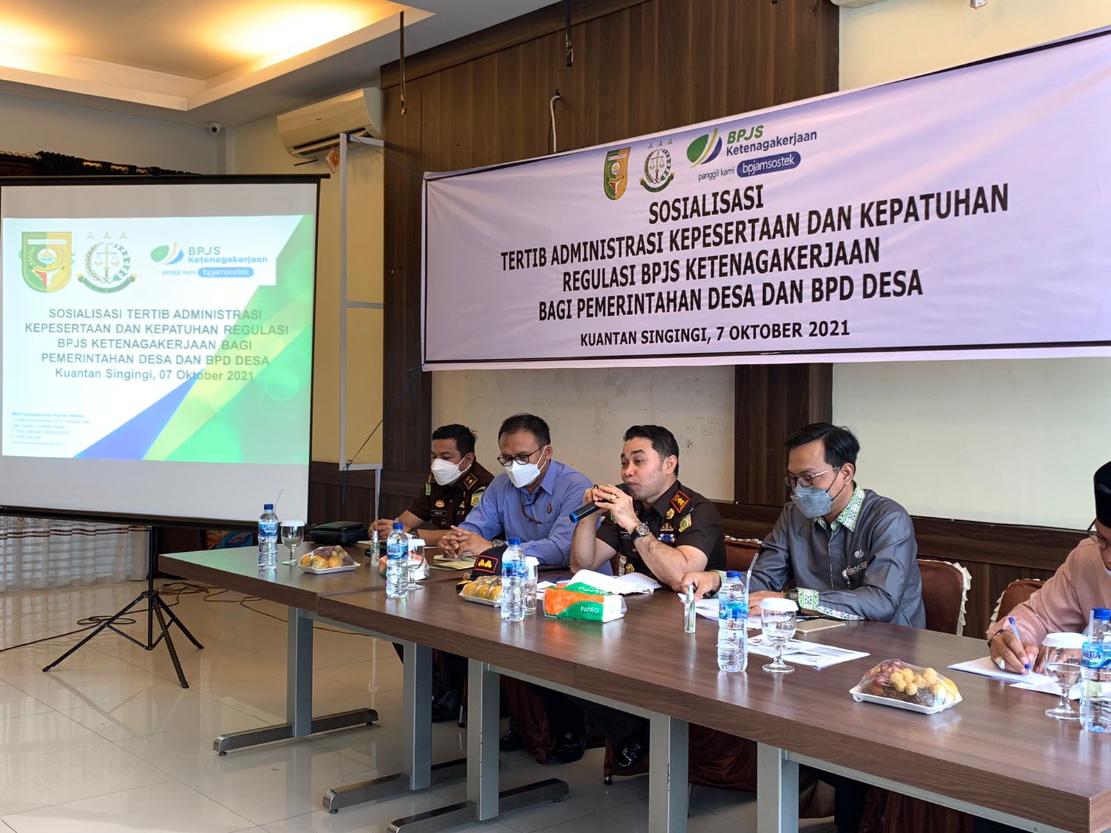 Hadiman Sebagai Narasumber, Dalam Sosialisasi Tertib Administrasi Kepesertaan dan Kepatuhan Regulasi BPJS Ketenagakerjaan