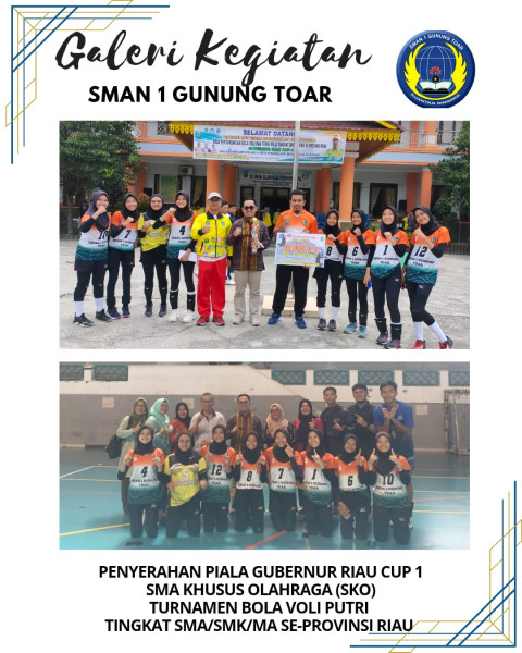 Tim Voli Putri SMAN 1 Gunung Toar Raih Juara 1 Gubernur Riau Cup I