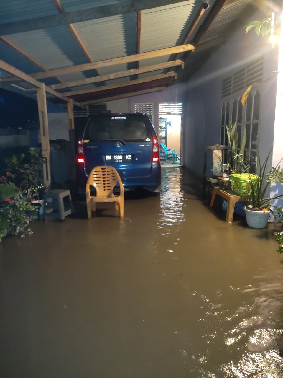Di Guyur Hujan Deras, Puluhan Rumah Di Muara Lembu Terendam Banjir