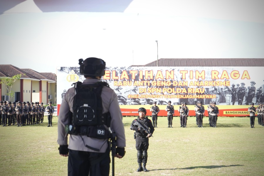 Polda Riau Buka Pelatihan Tim RAGA Gelombang II, 154 Personel Siap Jaga Kamtibmas
