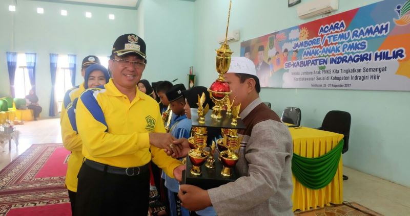 HM Wardan Tutup Pelaksanaan Jambore/Temu Ramah Anak PMKS se-Inhil Tahun 2017