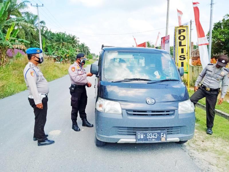 Jelang Pengambilan Nomor Urut Paslon Bupati, Polsek Kerumutan Razia Antisipasi Lonjakan Massa Simpatisan