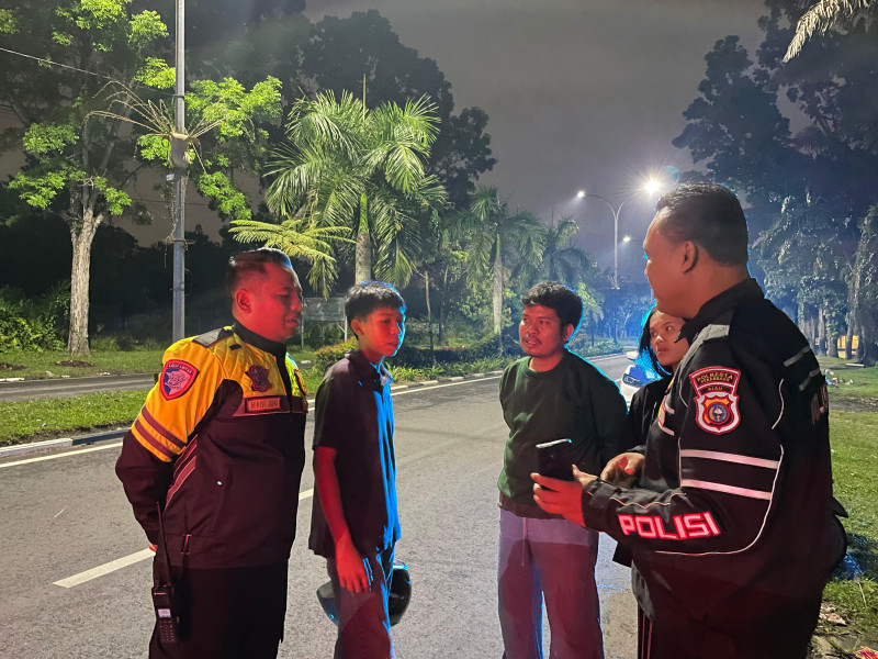 Satlantas Polresta Pekanbaru Sita 36 Motor Balap Liar, Razia Dilakukan di Titik Rawan
