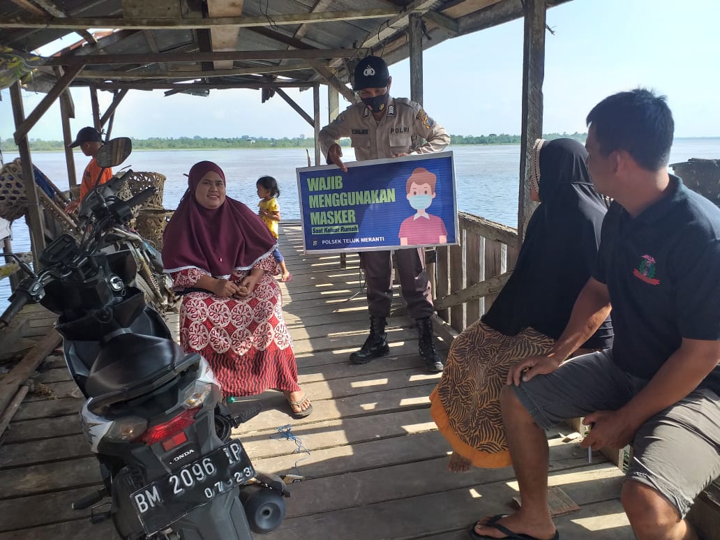 Sisir Dermaga Teluk Meranti, Polisi Lakukan Operasi Yustisi Penerapan Prokes