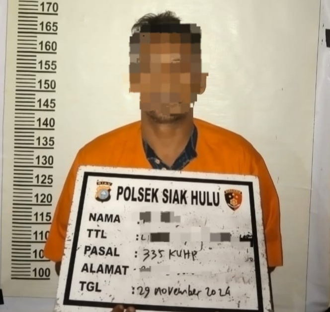 Pria di Kampar Ditangkap Usai Ancam Ibu Kandung dengan Parang