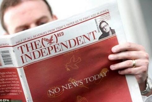 Setelah 30 Tahun Berdiri, Surat Kabar The Independent Akhirnya Tumbang