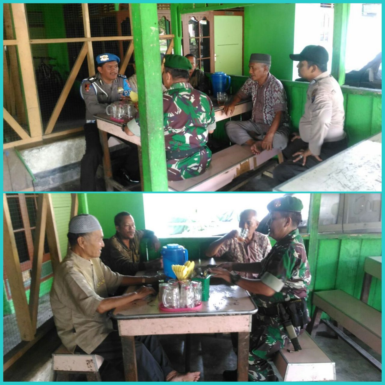 Tingkatkan Sinergitas, Babinsa Dan Babinkamtibmas Melakukan Komsos Dengan Masyarakat Binaan.