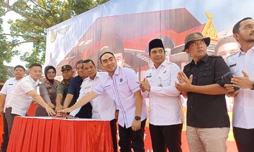 Revitalisasi Pasar Palapa Pekanbaru Dimulai, Peletakan Batu Pertama Menandai Awal Proyek
