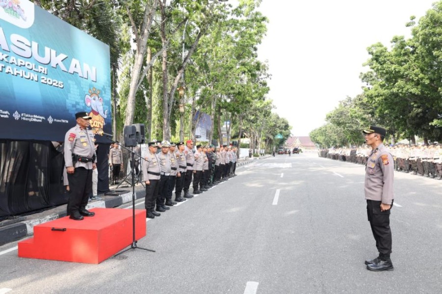 2.305 Personel Gabungan Siap Amankan Kunjungan Kapolri dan RBR 2025 di Pekanbaru