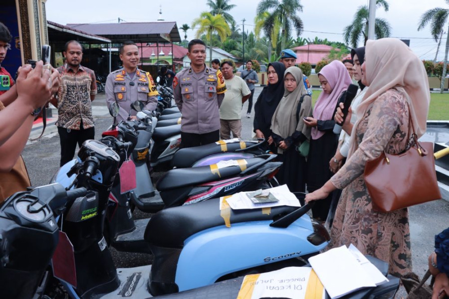 Polres Kampar Ungkap Kasus Curanmor, Amankan 13 Sepeda Motor dan Satu Tersangka