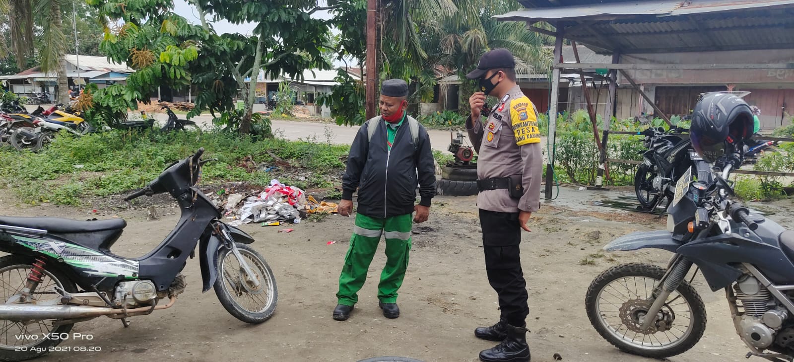 Ciptakan Wilayah Kondusif, Polsubsektor Pelalawan Rutinkan Patroli Pencegahan C3