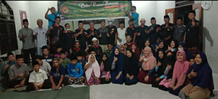 DPC PUMA Melaksanakan Buka Bersama Anak Yatim di Kecamatan Pangean