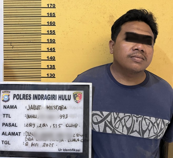 Preman Kambuhan Diringkus Usai Coba Rudapaksa Karyawan Toko di Inhu