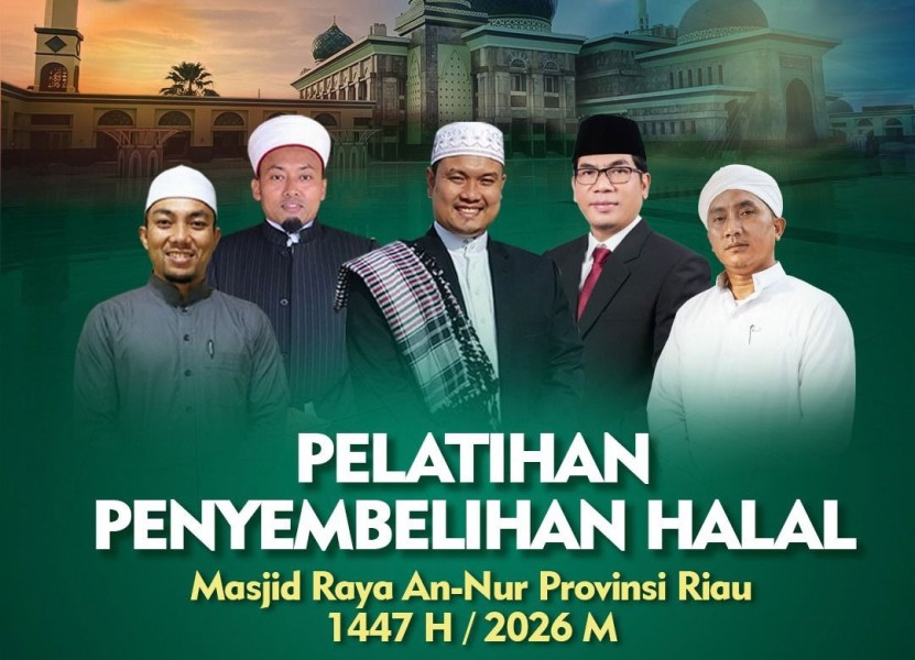 Gratis dan Langsung Praktik, Masjid Raya An-Nur Riau Gelar Pelatihan Penyembelihan Kurban