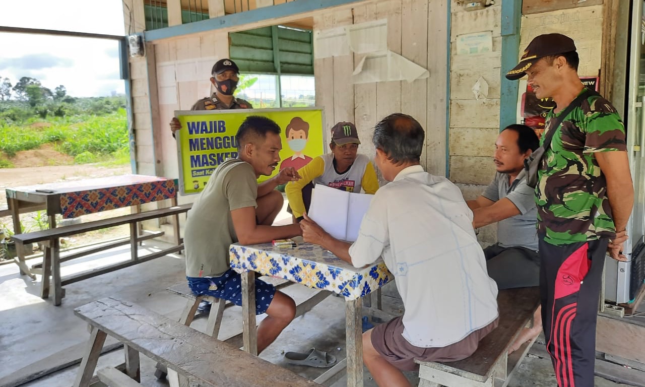 Pastikan Masyarakatnya Patuhi Prokes, Polsek Bunut Terus Galakkan Operasi Yustisi