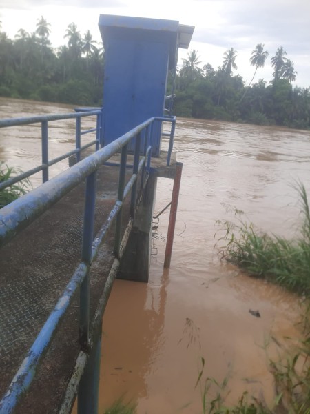 Bupati Suhardiman Instruksikan Camat dan Kades Siaga Banjir,  Debit Sungai Kuantan Mendekati Zona Merah