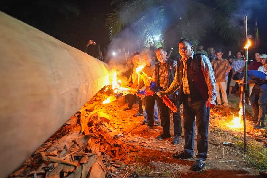 Sambil Melayur Jalur Jitu Kuantan, Bupati Kuansing Serap Aspirasi Warga Inuman