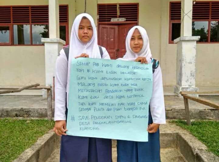 Tuntut Hak Belajar Layak, Suara Hati Pelajar SMP Pangkalan Indarung