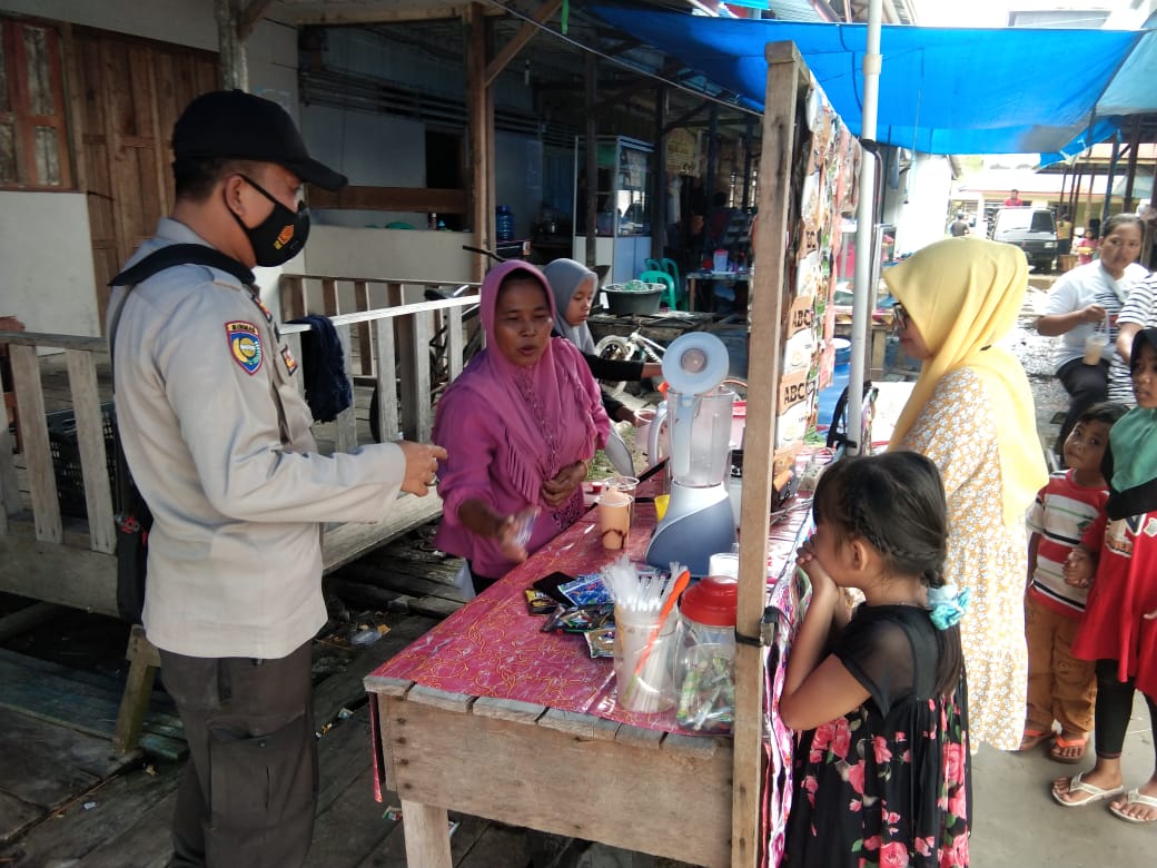 Tingkatkan Penerapan Prokes, Polsek Teluk Meranti Kembali Imbau Warga di Wilkum