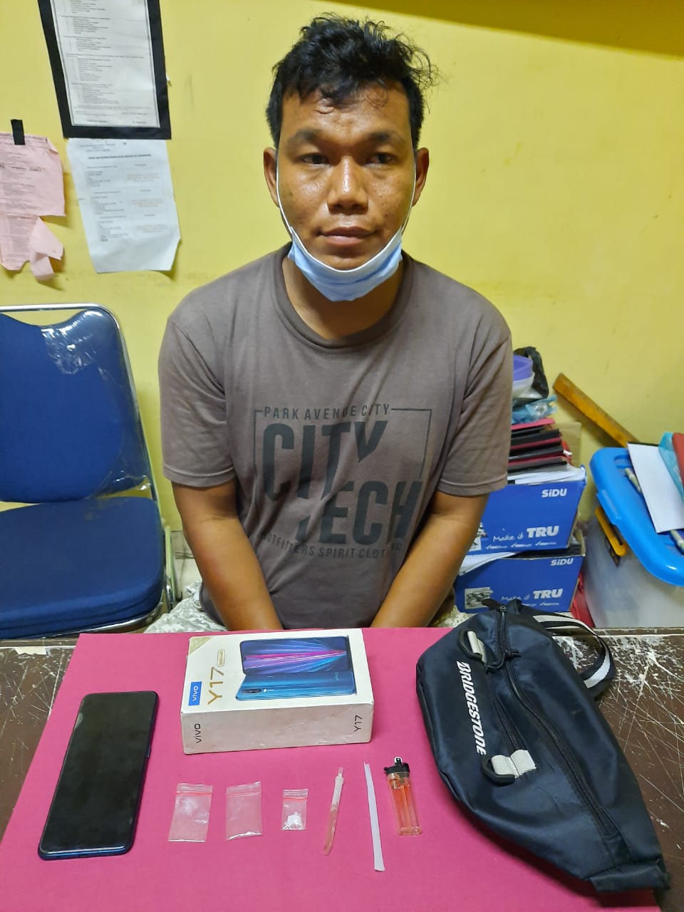 Sopir Truk Di Kuansing Diamankan Tim Opsnal Polres Kuantan Singingi Karena Membawa Barang Haram