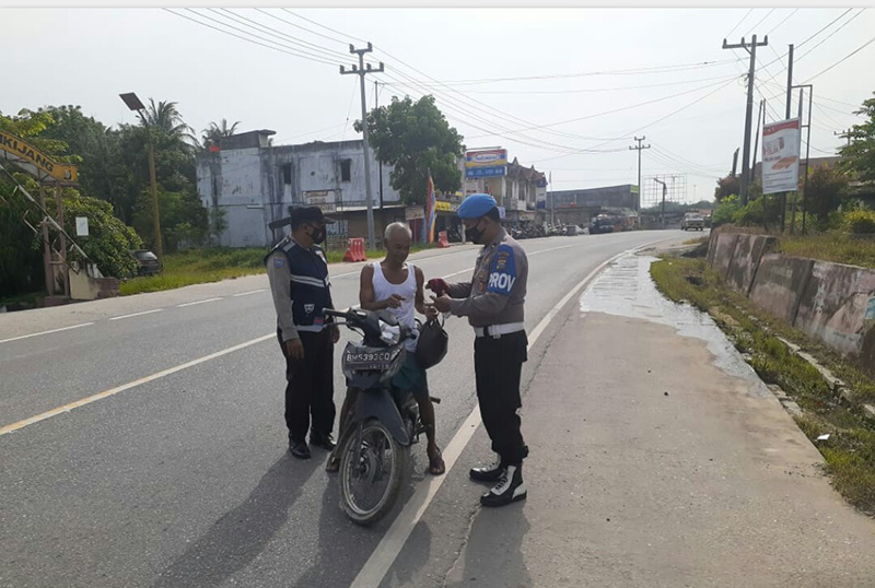 Polsek Bandar Sei Kijang Perketat Operasi Yustisi di Lintas Timur