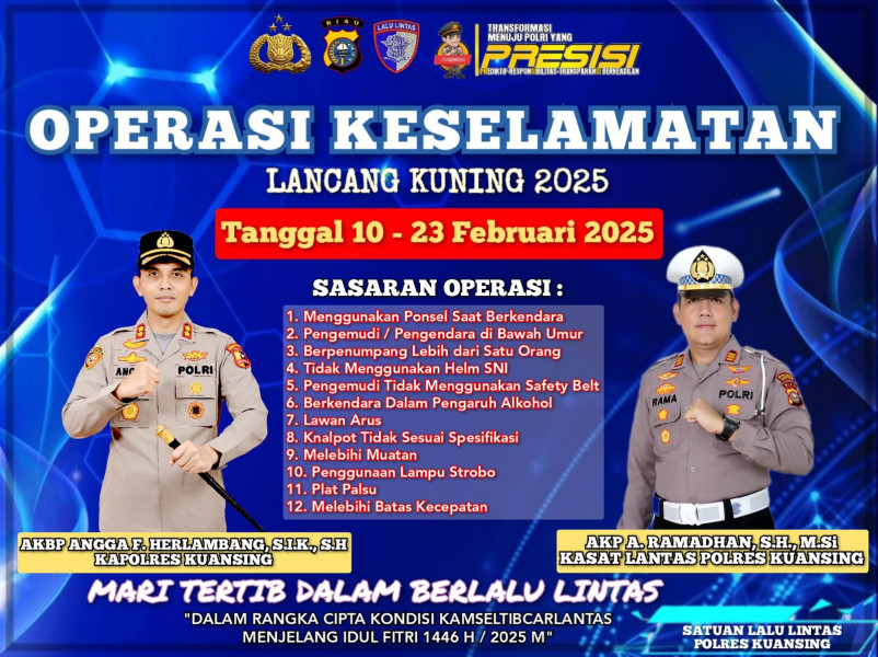 Bersamaan Jumat Curhat Polres Kuansing;  Lantas Ikut Sosialisasi Operasi Keselamatan