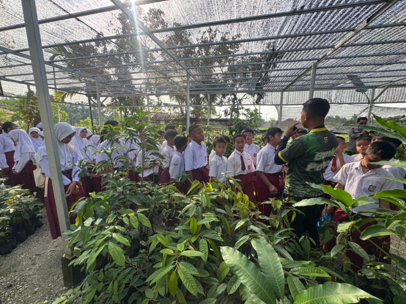 Didik Anak Cinta Bumi, Polda Riau Gelar Edukasi Lingkungan di Tabung Harmoni Hijau
