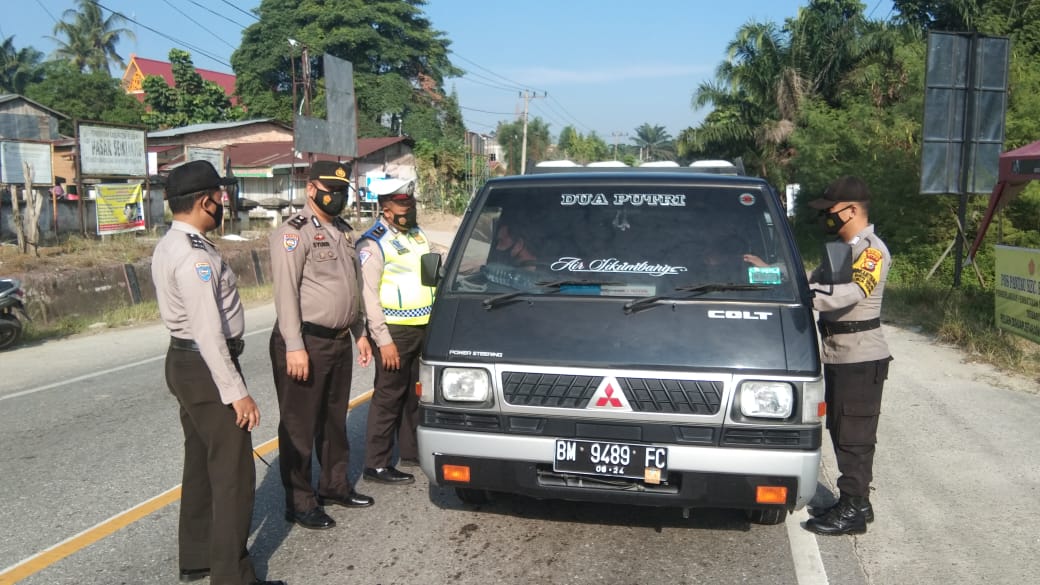 Disiplinkan Prokes Warga, Polsek Bandar Sei Kijang Gencar Operasi Yustisi