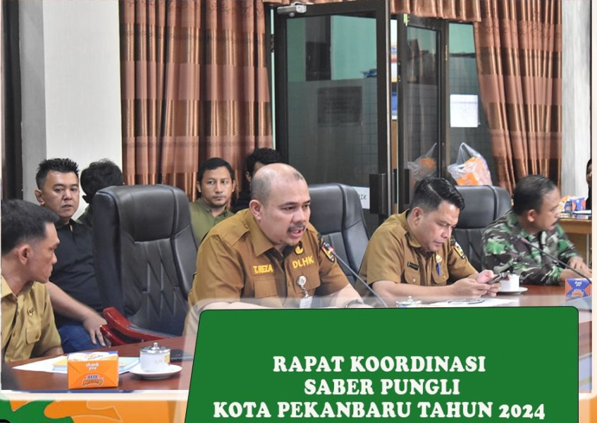 Sekretaris DLHK Pekanbaru Hadiri Rapat SABER Pungli 2024