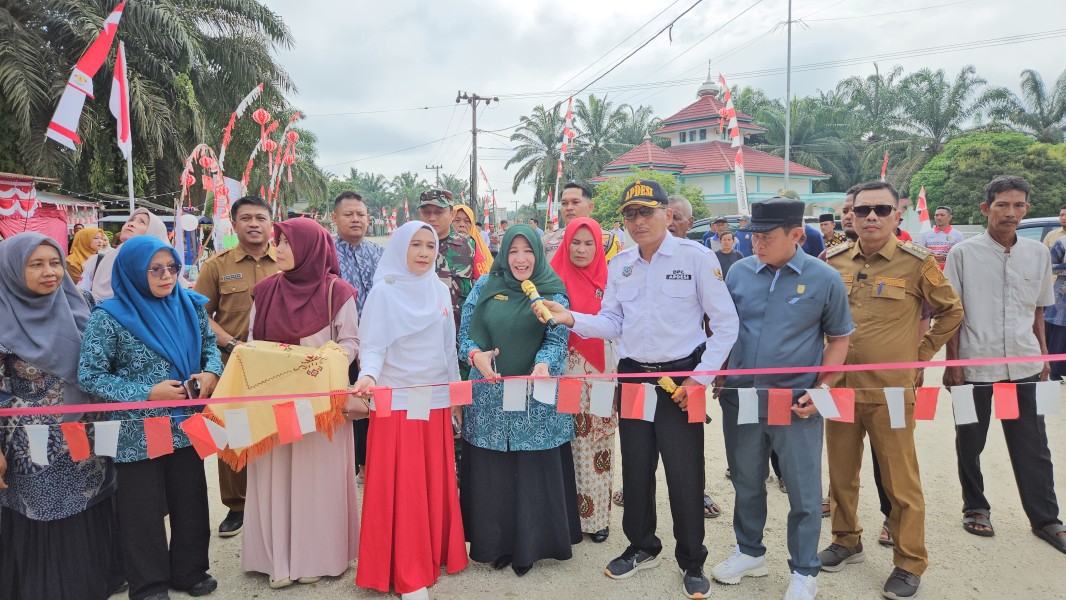 Lomba Kebersihan Desa  Di Langsat Hulu;  Camat Apresiasi Kekompakan Masyarakat