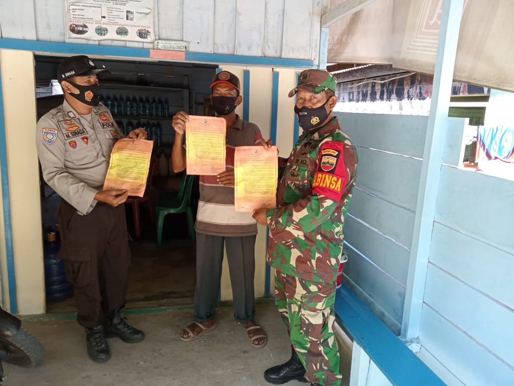 Antisipasi Karhutla, Polsek Kerumutan Lakukan Patroli dan Sosialisasikan Maklumat Kapolda Riau