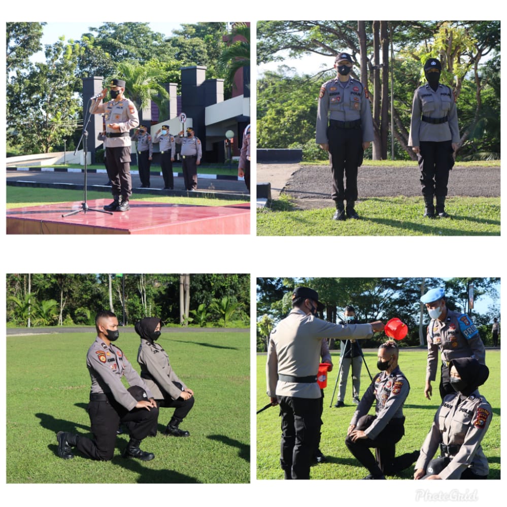 Pimpin Langsung Upacara Pembaretan Bintara Remaja, Kapolres : Harapkan Bintara Remaja Menjadi Motor Penggerak  Kegiatan Operasional Polres Kuansing