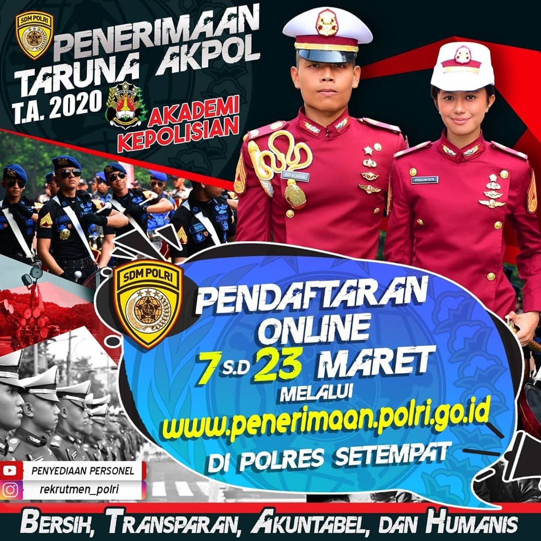 Jaring Polisi Profesional 2020 Polda Riau Sampaikan Persyaratan Umum Bagi Masyarakat.