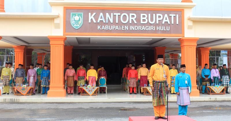 Pemkab Inhu Gelar Upacara Peringatan HUT Riau ke-60