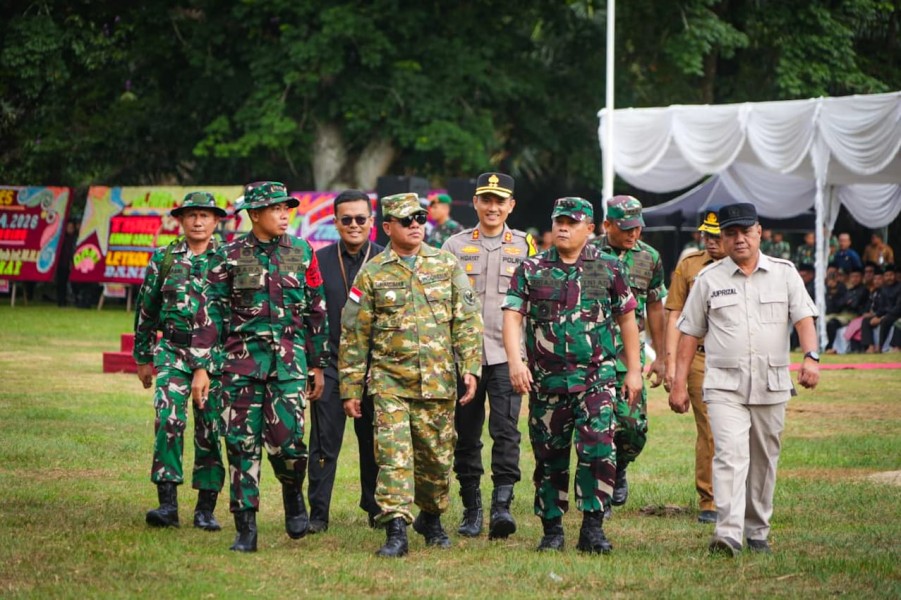 Ketua DPRD Kuansing Juprizal Dukung Penuh Kegiatan TMMD di Kecamatan Kuantan Hilir Seberang 