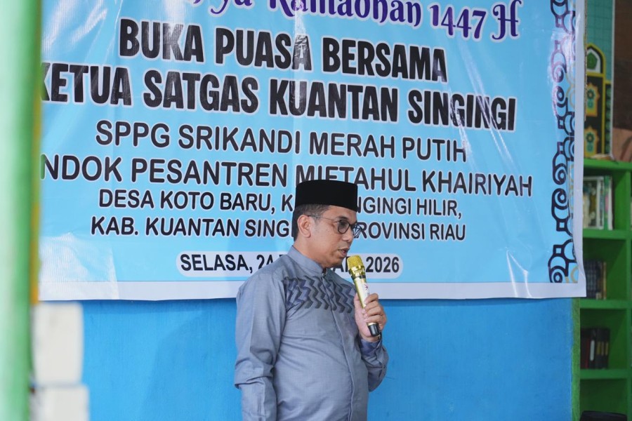 Sekda Kuansing Buka Bersama Dengan Pondok Pesantren Miftahul Khairiyah Serta Pengurus Yayasan Mutiara Inshani Indonesia Kecamatan Singingi Hilir 