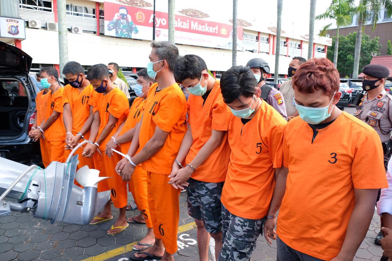 Dalam 9 Hari :  94 KG Sabu, 22 Ribu Ekastasi, 1 Unit Speedboad 60 PK, 15 HP, Mobil dan Motor Serta 11 TSK Diamankan Dari 4 TKP