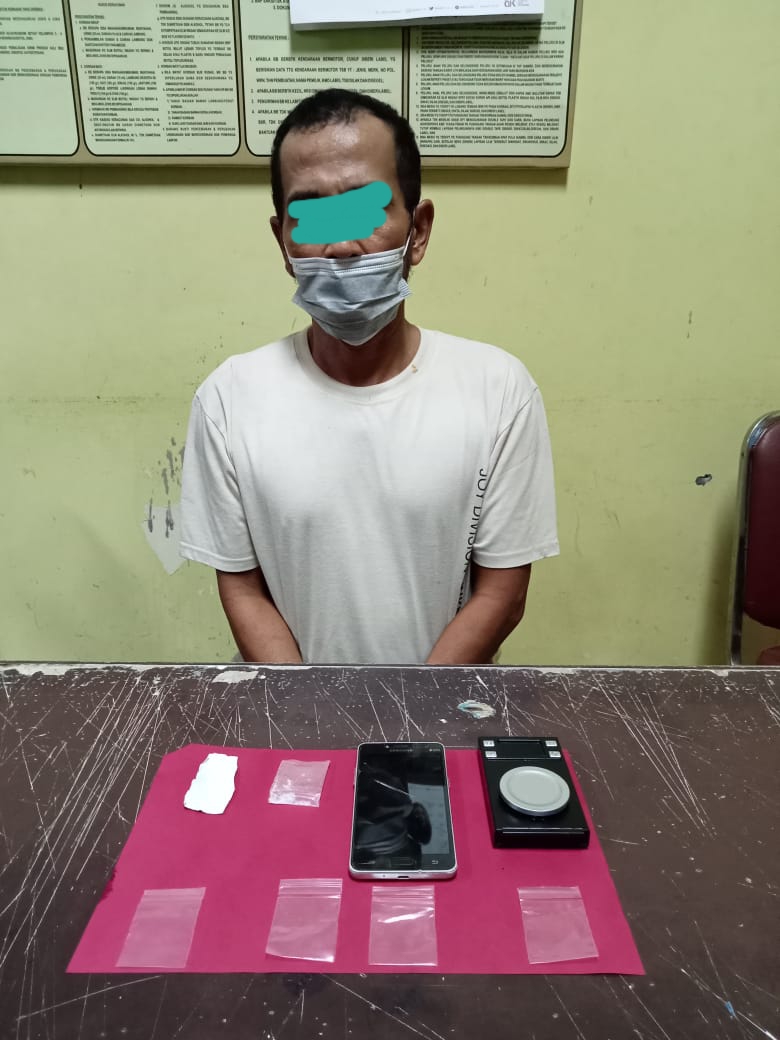 Satuan Resnarkoba Polres Kuansing Ungkap Kasus TP Narkoba Jenis Shabu