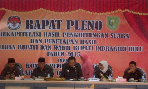 Pleno KPU Inhu: Yopi-Khairizal Menang