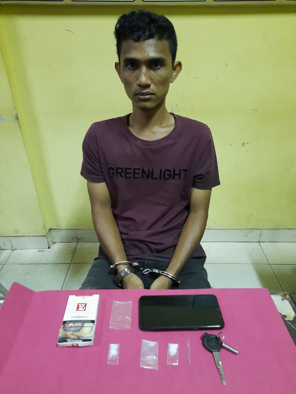 Berantas Narkoba,Sat Resnarkoba Polres Kuansing Amankan Satu Orang Warga Kecamatan Benai.