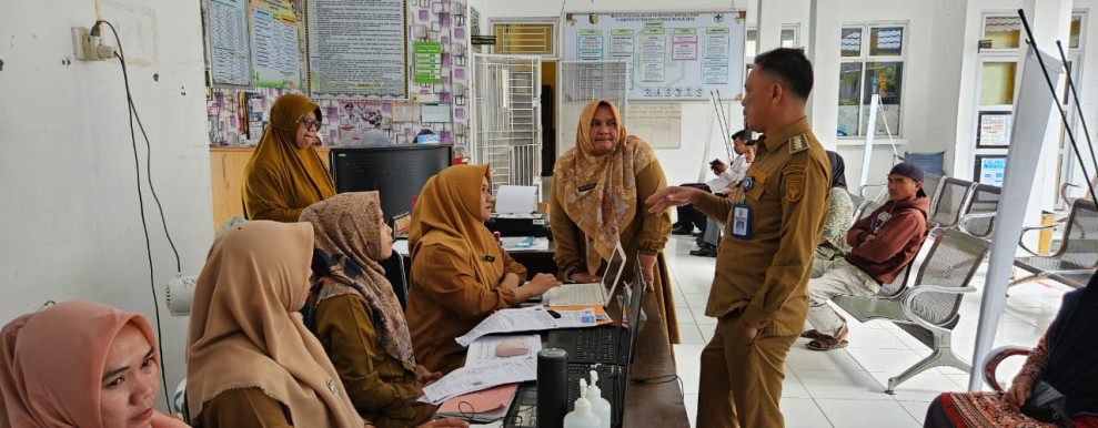 Pastikan Program Cek Kesehatan Gratis Berjalan Optimal;  Camat Sambangi Puskesmas Sentajo Raya