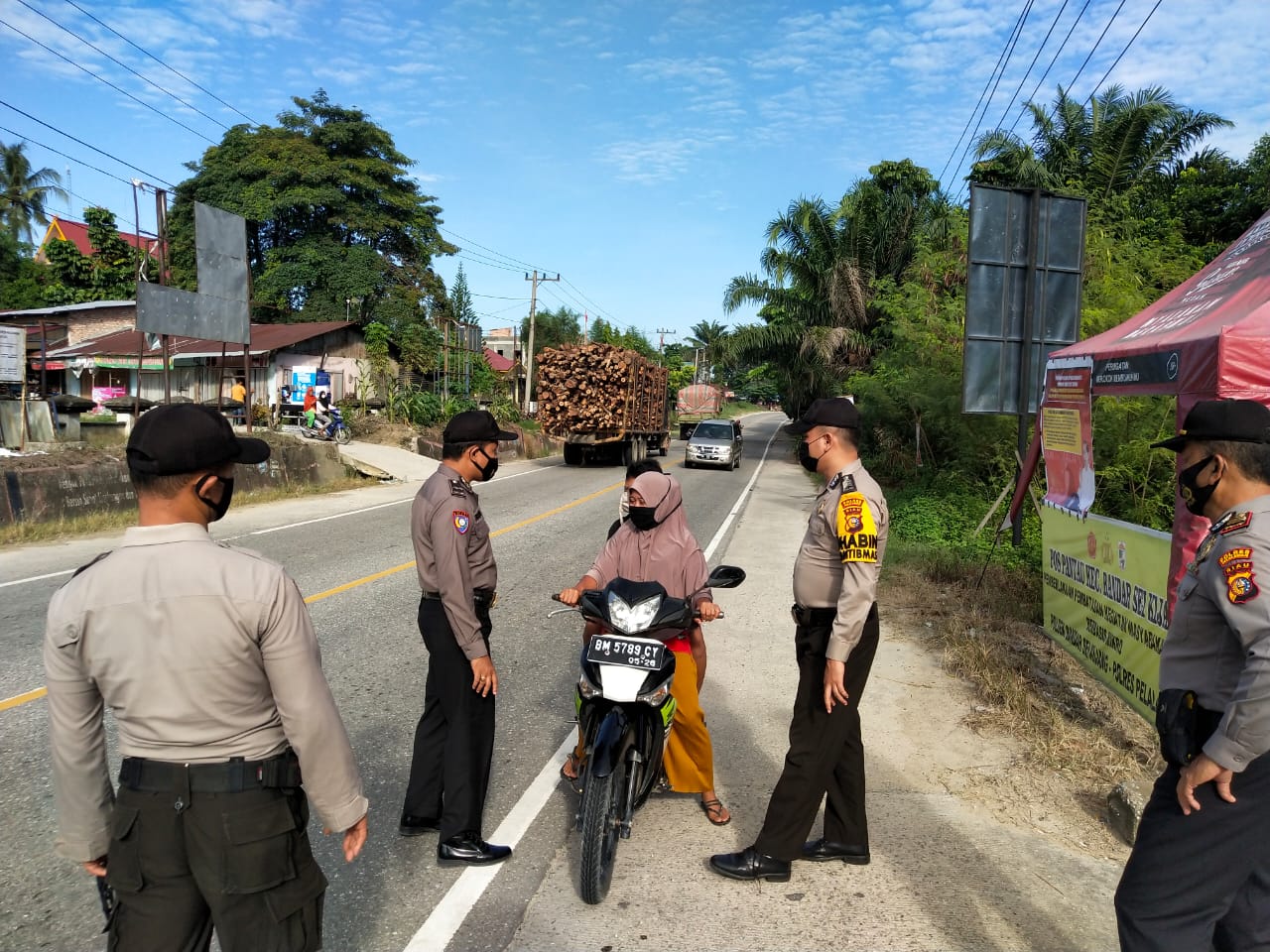 Polsek Bandar Sei Kijang Gelar Operasi Yustisi di Pos Pantau