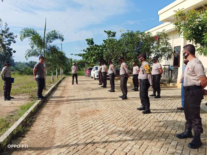 Polsek Pangkalan Lesung Adakan Giat Olahraga Bersama