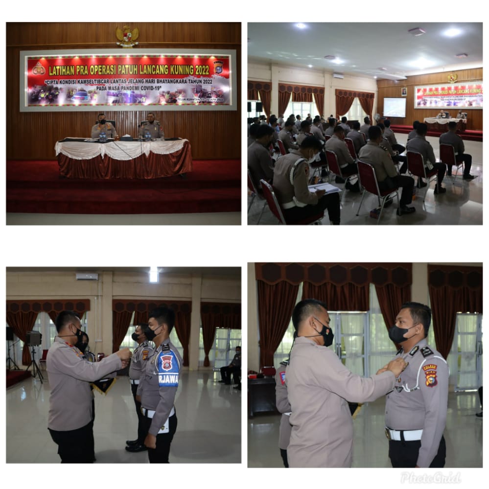 Waka Polres Kuansing, Membuka Latihan Pra Operasi Patuh Lancang Kuning 2022 Polres Kuansing