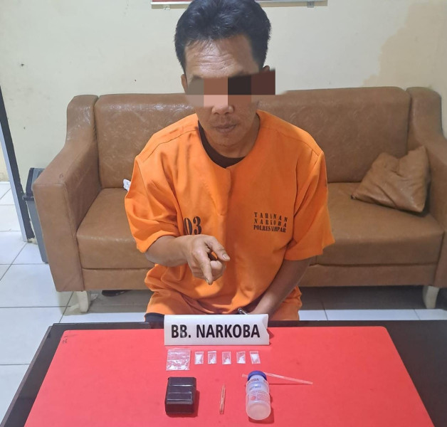 Warga Pekanbaru Diringkus di Kampar, Polisi Amankan 1,57 Gram Sabu