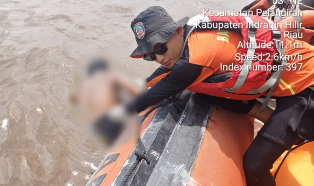 ABK Hilang di Sungai Kateman Inhil Ditemukan Meninggal Dunia