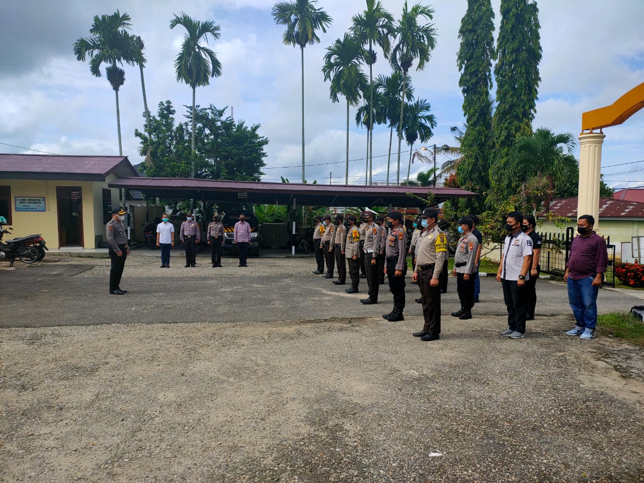 Polsek Pangkalan Kuras Terus Siagakan Personel Jaga Kamtibmas